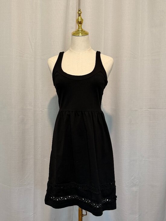 Cynthia Rowley Dresses & Skirts - Cynthia Rowley Black Eyelet Lace Mini Dress Small